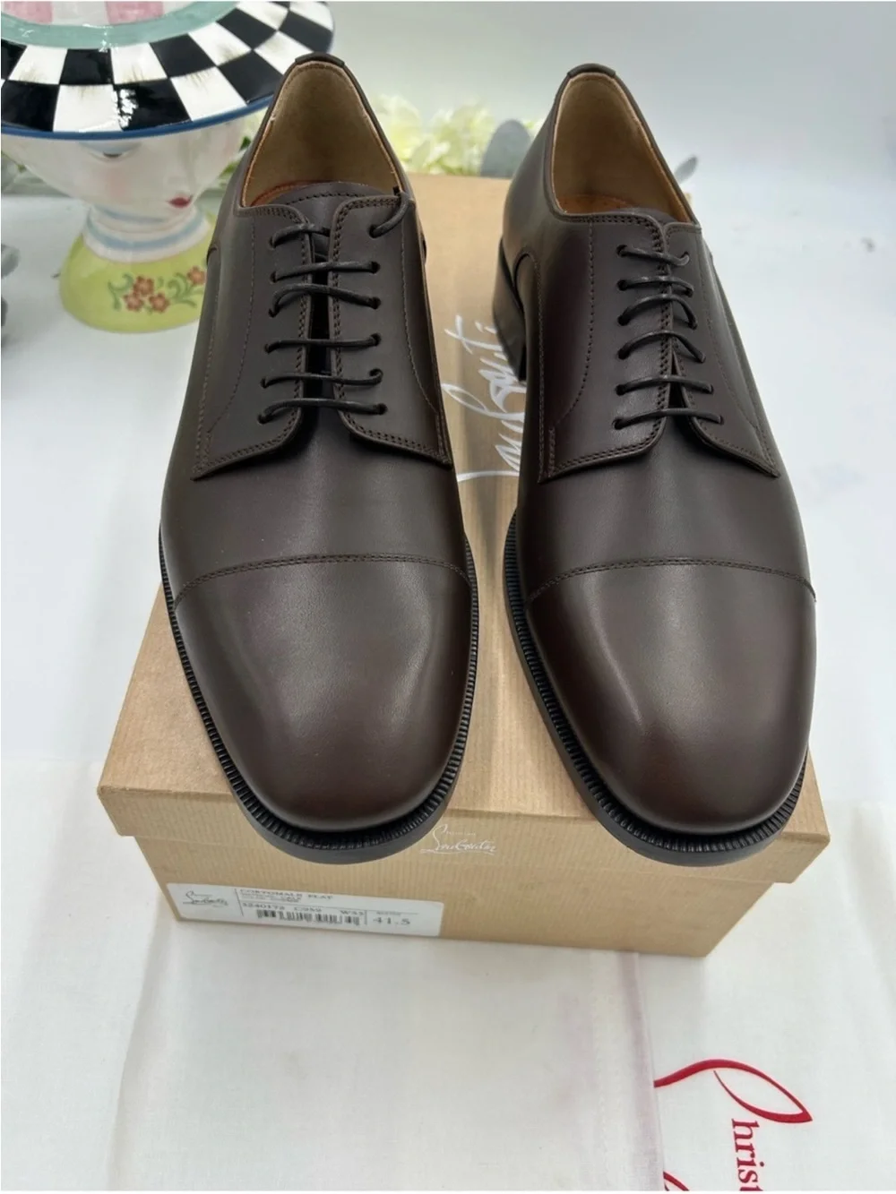 Men’s Christian Louboutin CORTOMALE leather Oxford size 41.5/8.5 made in Italy